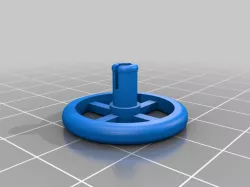 Duplo wheelchair wheels, modified
