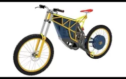 E-Bike mountain bike with electric motor Low-poly 3D model