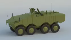 Eitan 8x8 APC Armoured Fighting Vehicle 3D model