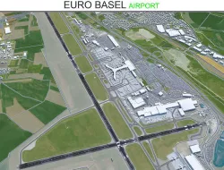 Euro Airport Basel 7km Low-poly 3D model