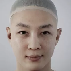 Face of Korean Male Low-poly 3D model
