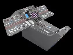 falcon cockpit console 3D model