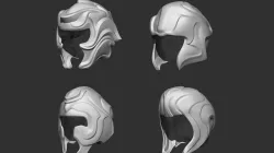 Fantasy Medieval Helmets  3D model