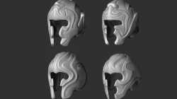 Fantasy Medieval Helmets  3D model