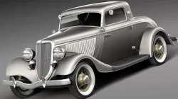 Ford 1933-1934 Coupe 3-window 3D model