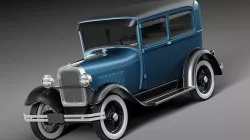 Ford Model A Sedan 1928-1931 3D model