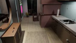 Futuristic apartment 3D model