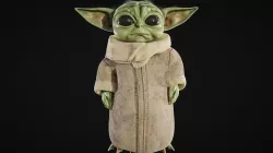 Grogu baby yoda Low-poly 3D model