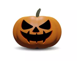 Halloween Pumpkin head ghost -Jack-o-lantern 3D model low-poly Low-poly 3D model