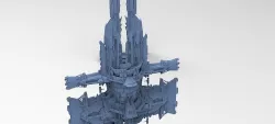 Halo Forerunner Inspired Energy Pilon Generators 2 versions 3D model
