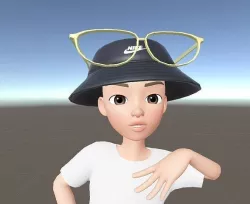 Hat 3D Model Zepeto Unity Prefab FBX Low-poly 3D model