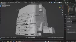 HINO 500 FM Low-poly 3D model