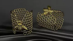 Honeycomb bracelet 3D model