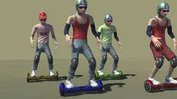 Hoverboard Actions 3D model