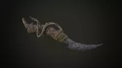 Hunting dagger Low-poly 3D model