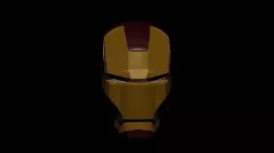Iron man Helmet Low-poly 3D model