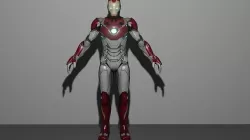 Ironman Mark 47  Low-poly 3D model