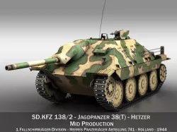 Jagdpanzer 38 t - Hetzer - 233 3D model