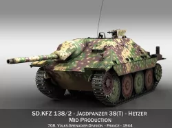 Jagdpanzer 38t Hetzer - 708 Volks-Grenadier Division  3D model