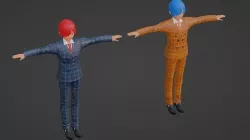Jimin - RM - BTS Low-poly 3D model