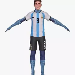 JULIAN ALVAREZ WORLD CHAMPION 3D model