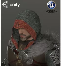 Lord assassin  Low-poly 3D model