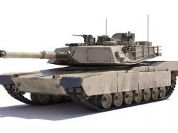 M1A2 Abrams Rigged 3D model