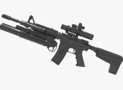 M4 M203 3D model