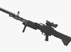 M60E4 air rifle 3D model