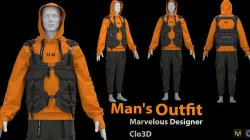 Man Outfit  3D model
