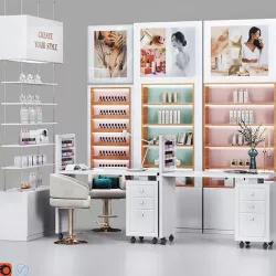 Manicure Set- Nail Bar-Beautysalon Low-poly 3D model