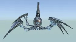 Mecha Spider Scorpion Low-poly 3D model