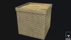  Military Stop Barrier PBR Low-poly 3D model