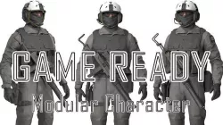 MILITARY XOF Special Operations Game Ready Character  Low-poly 3D model