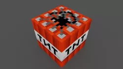 MineCraft TNT block model Low-poly 3D model