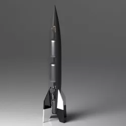 Model of a V2 Rocket Low-poly 3D model