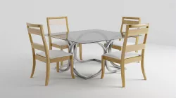 Modern Dinner Table 3D model