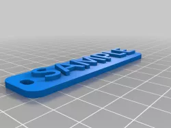 My Customized Multiline Tag or Keychain