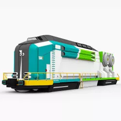 Nuclear Bullet Train 3D model