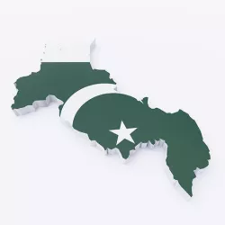 Pakistan map 3d model Low-poly 3D model