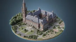 Peace Palace Low-poly 3D model