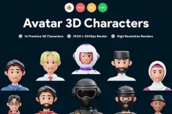 Realistic 3D Avatar for Video Games  Animation  3D model