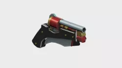revolver mk4 Low-poly 3D model