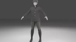 Riding Horse Cloth set Low-poly 3D model