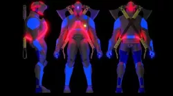 ROBOT SAMURAI NO 4 3D MODEL Low-poly 3D model