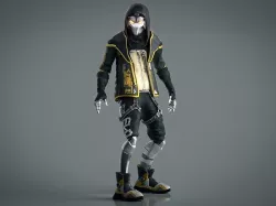 Robot - Techwear Sci-Fi Cyberpunk Character 3D model