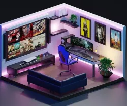 room gaming 3D model