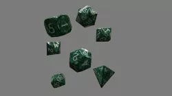 RPG Dice Set d20 3d model Low-poly 3D model
