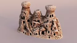 Scanned decorative object Cappadocia Low-poly 3D model
