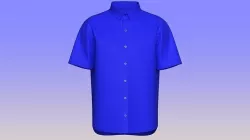 Short Sleeve Hawaiian Shirts 3D model